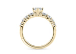 Lyra Diamond Band Yellow Gold 18k Marquise Engagement Ring