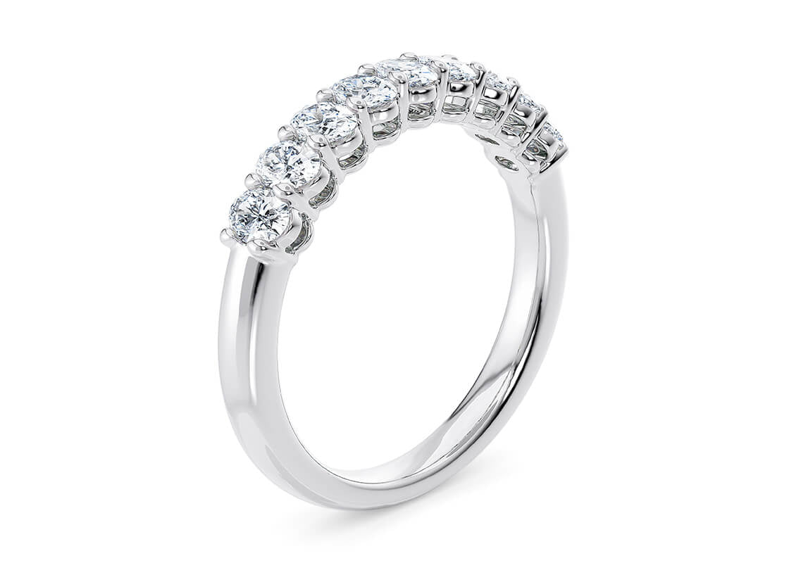 Regent Oval White Gold 18k Eternity Ring