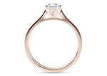 Contour Solitaire Rose Gold 18k Pear Engagement Ring