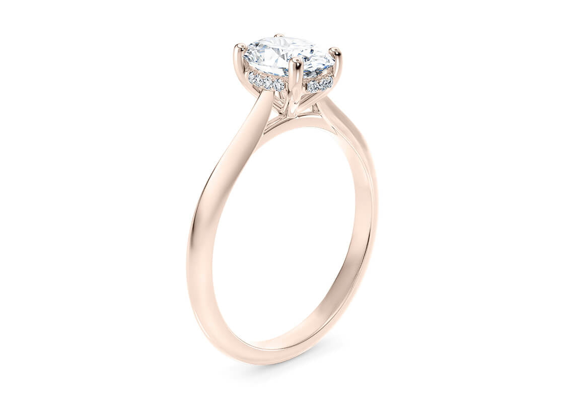 Hope Solitaire Rose Gold 18k Oval Engagement Ring