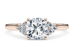 Rosa Vintage Rose Gold 18k Cushion Engagement Ring