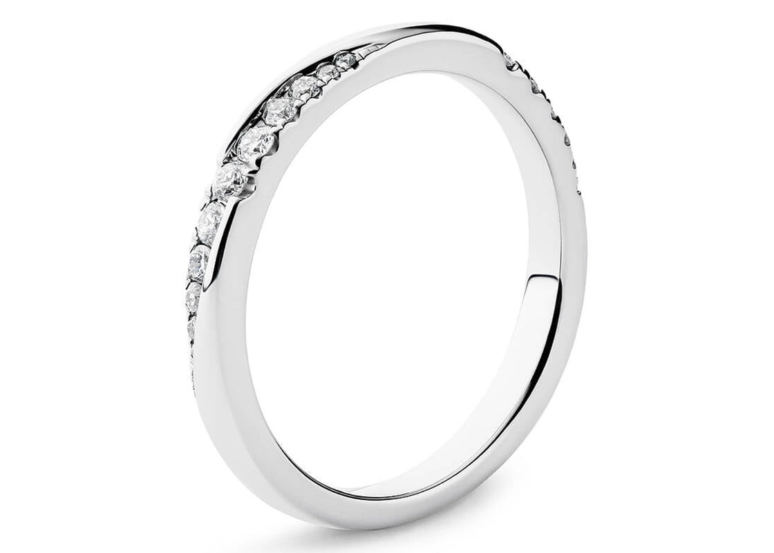 Valentine White Gold 18k Full Set Natural Eternity Ring