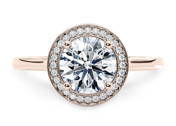 Minerva Halo Engagement Ring