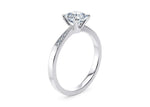 Delicacy Vintage Platinum Asscher Engagement Ring