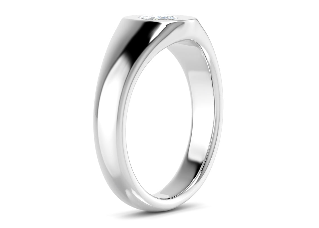 Evander White Gold 18k Wedding Band