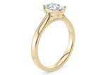 Contour Solitaire Yellow Gold 18k Oval Engagement Ring