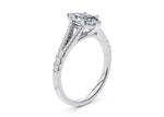 Oxford Diamond Band Platinum Marquise Engagement Ring