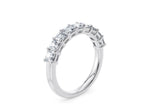 Regent Asscher Half Set White Gold 18k Natural Eternity Ring