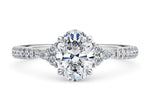 Gaia Vintage Platinum Oval Engagement Ring
