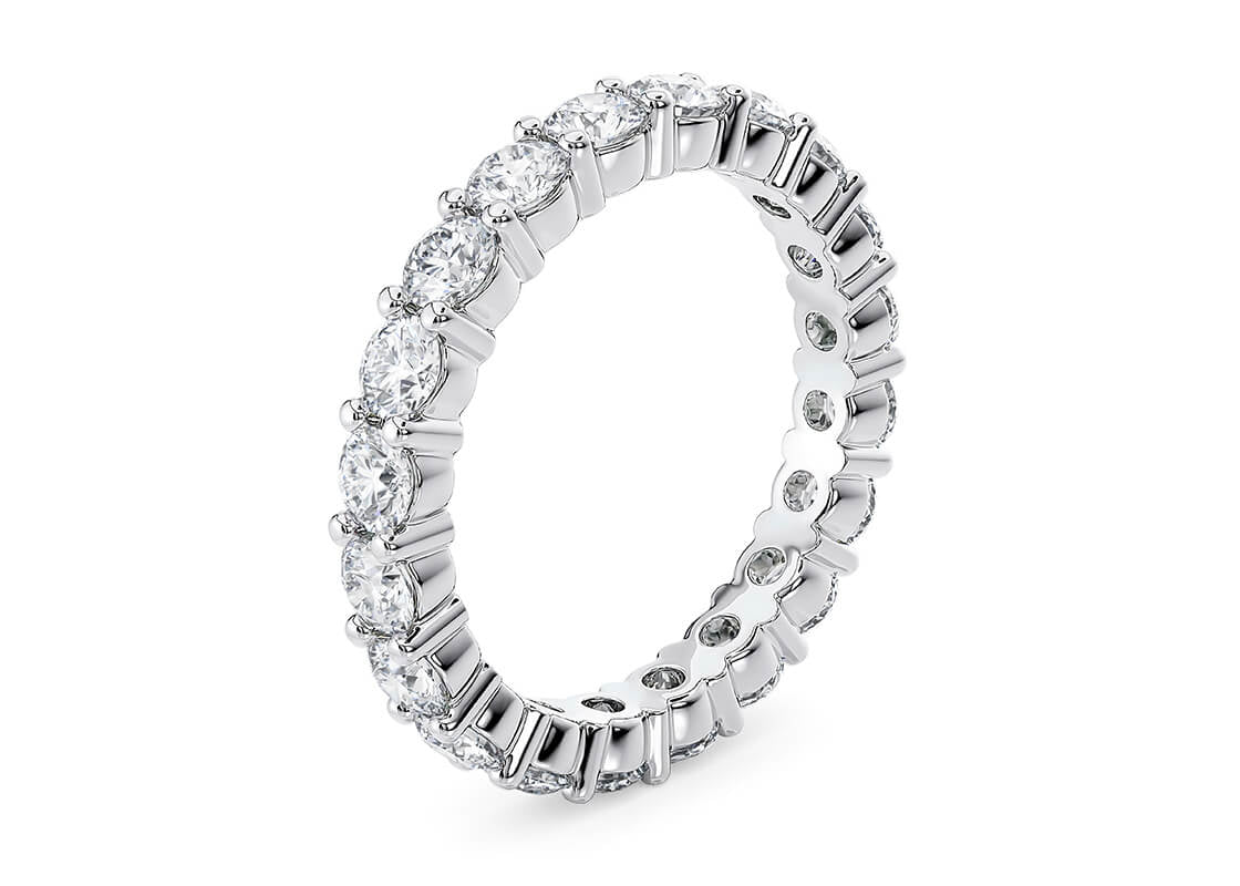 Mayfair Full Set White Gold 18k Natural Eternity Ring