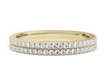 Grandessa Yellow Gold 18k Half Set Eternity Ring
