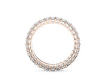 Regent Emerald Full Set Rose Gold 18k Lab Grown Eternity Ring