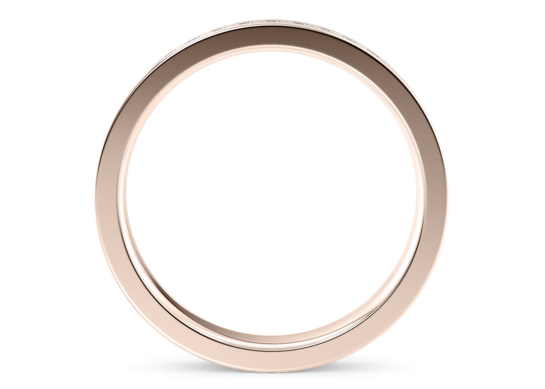 Allya Rose Gold 18k Half Set Eternity Ring