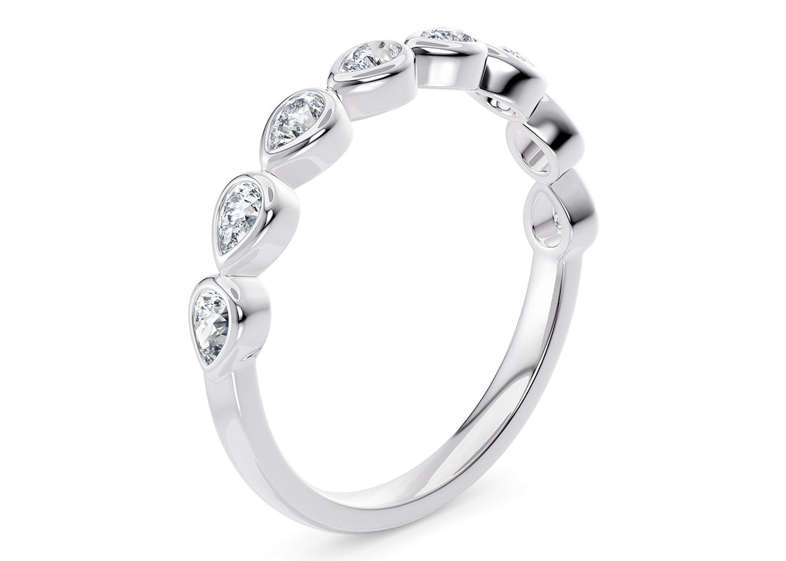 Idyll Half White Gold 18k Eternity Ring