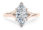 Hanover Solitaire Rose Gold 18k Marquise Engagement Ring