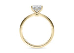 Starlight Solitaire Yellow Gold 18k Heart Engagement Ring