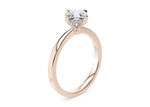 Starlight Compass Solitaire Rose Gold 18k Asscher Engagement Ring
