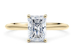 Hope Solitaire Yellow Gold 18k Radiant Engagement Ring