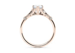 Jasmine Vintage Rose Gold 18k Pear Engagement Ring