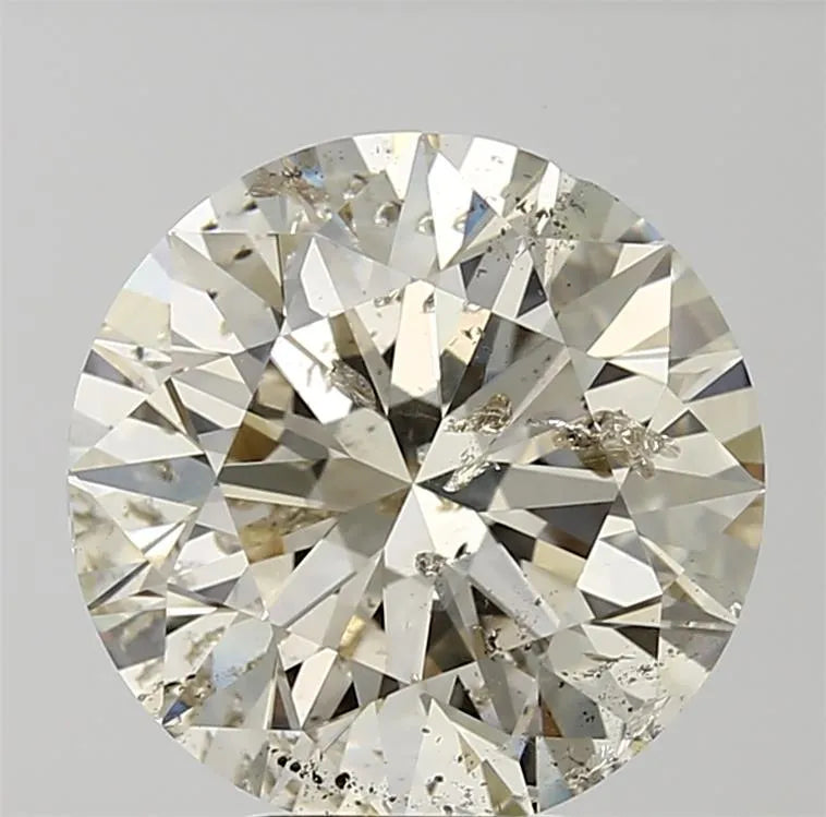 6.01ct Round Natural Diamond (Colour K, Clarity I1, Cut EX, HRD Certified)