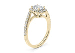 Kew Halo Yellow Gold 18k Oval Engagement Ring