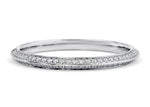 Olympia White Gold 18k Half Set Eternity Ring