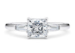 Alexandria Trilogy Platinum Princess Engagement Ring