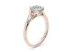 Hanover Solitaire Rose Gold 18k Asscher Engagement Ring
