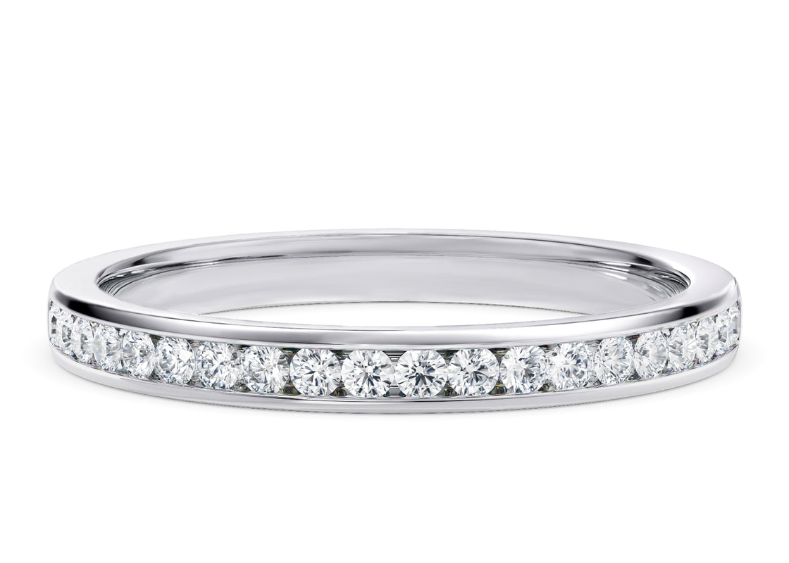 Tsarina White Gold 18k Half Set Eternity Ring