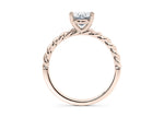 Ascot Solitaire Rose Gold 18k Oval Engagement Ring
