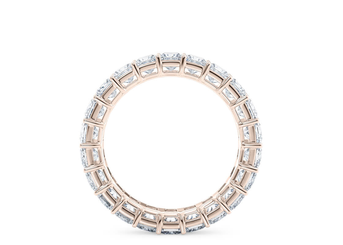 Regent Princess Full Set Rose Gold 18k Lab Grown Eternity Ring