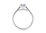 1477 Vintage Platinum Radiant Engagement Ring