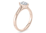 Contour Solitaire Rose Gold 18k Pear Engagement Ring