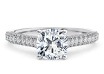 Bloomsbury Vintage Platinum Cushion Engagement Ring