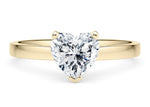1477 Classic Solitaire Yellow Gold 18k Heart Engagement Ring