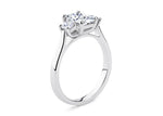 Roma Trilogy Platinum Radiant Engagement Ring