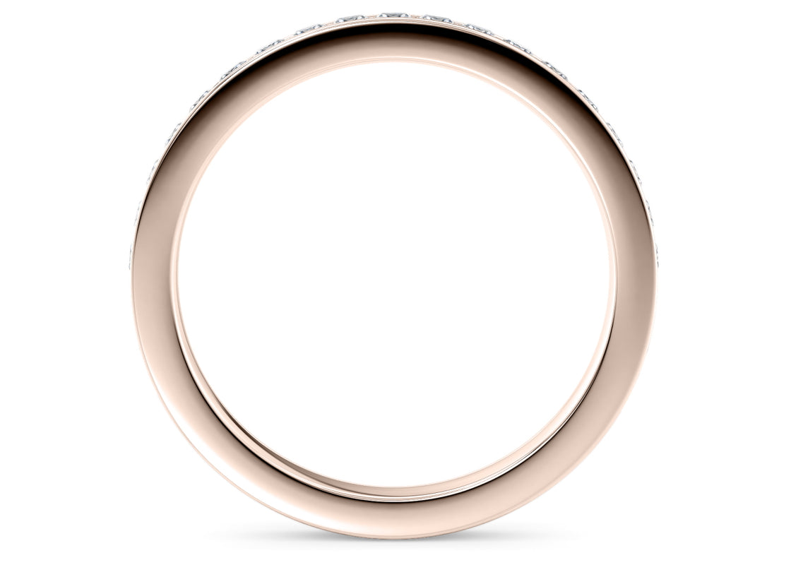 Aurora Rose Gold 18k Full Set Eternity Ring