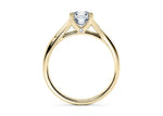 Hanover Solitaire Yellow Gold 18k Asscher Engagement Ring