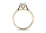 Contour Solitaire Yellow Gold 18k Heart Engagement Ring