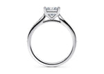 Victoria Diamond Band Platinum Princess Engagement Ring