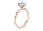 Starlight Solitaire Rose Gold 18k Round Engagement Ring