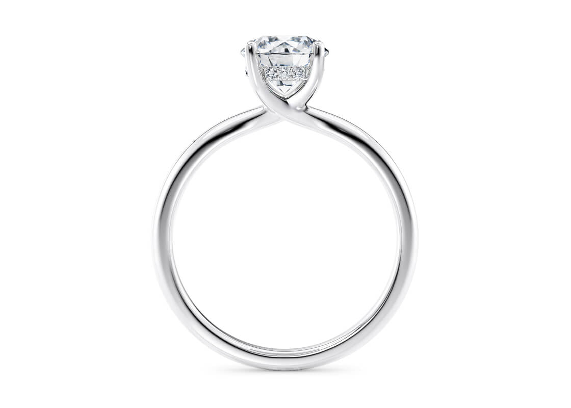 Paloma Solitaire Platinum Round Engagement Ring