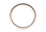 Vogue Lab Grown Rose Gold 18k Half Set Eternity Ring