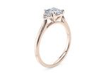 Rosa Vintage Rose Gold 18k Cushion Engagement Ring