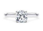 Paloma Solitaire Platinum Cushion Engagement Ring