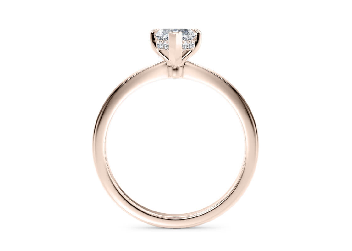 Starlight Solitaire Rose Gold 18k Marquise Engagement Ring