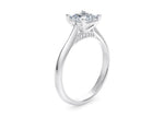 Iris Solitaire Platinum Princess Engagement Ring