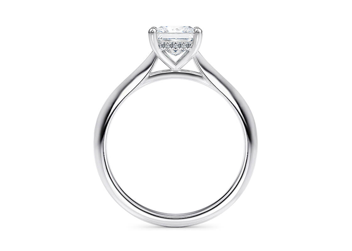 Hope Solitaire Platinum Princess Engagement Ring