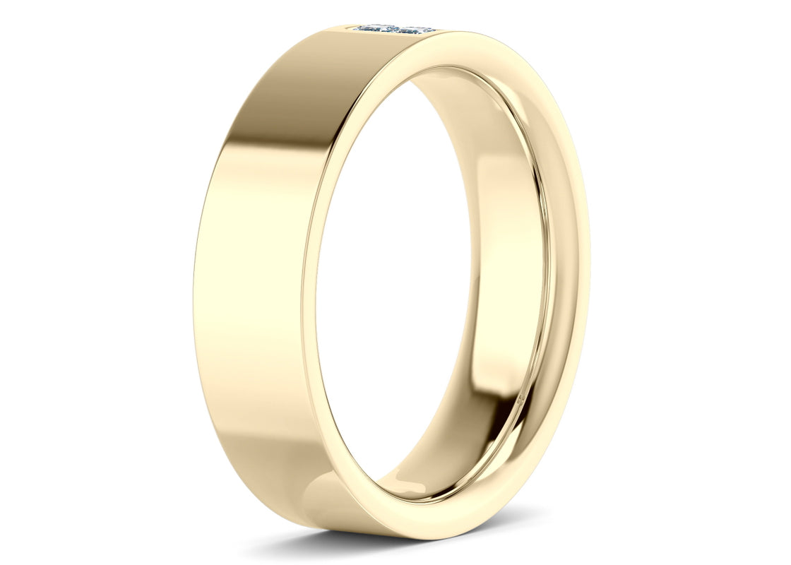 Jakob Yellow Gold 18k Wedding Band