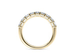 Regent Asscher Half Set Yellow Gold 18k Lab Grown Eternity Ring
